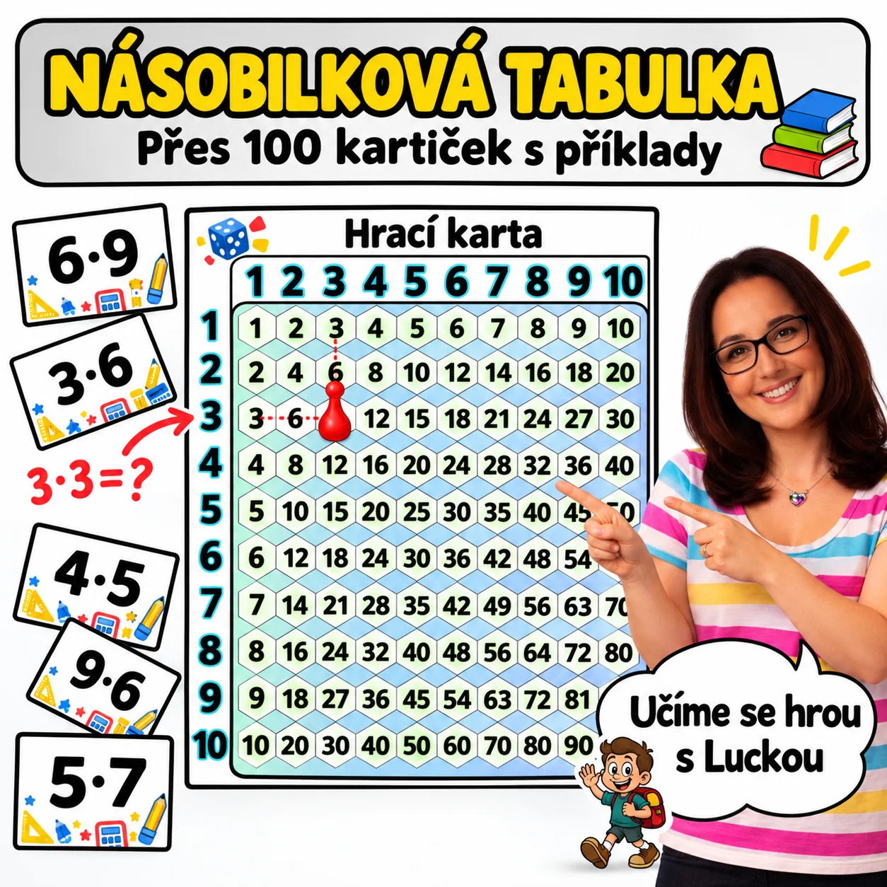 NÁSOBILKA - DESKOVÁ HRA