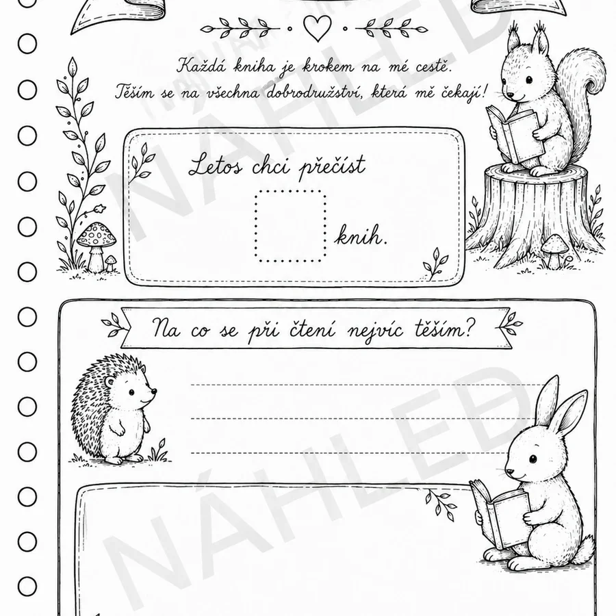 ČTENÁŘSKÝ DENÍK - TÉMA LES – náhled 2