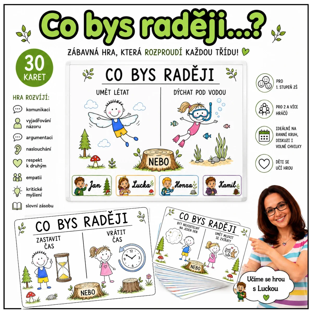 Co bys raději - karty