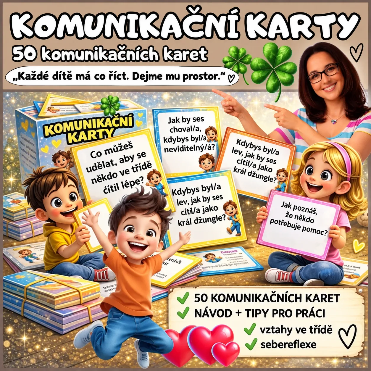 Komunikační karty - pro 1. stupeň ZŠ