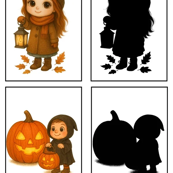 HALLOWEENSKÉ HRY SE STÍNY - Zábavné podzimní aktivity pro MŠ a 1. třídu! – náhled 2