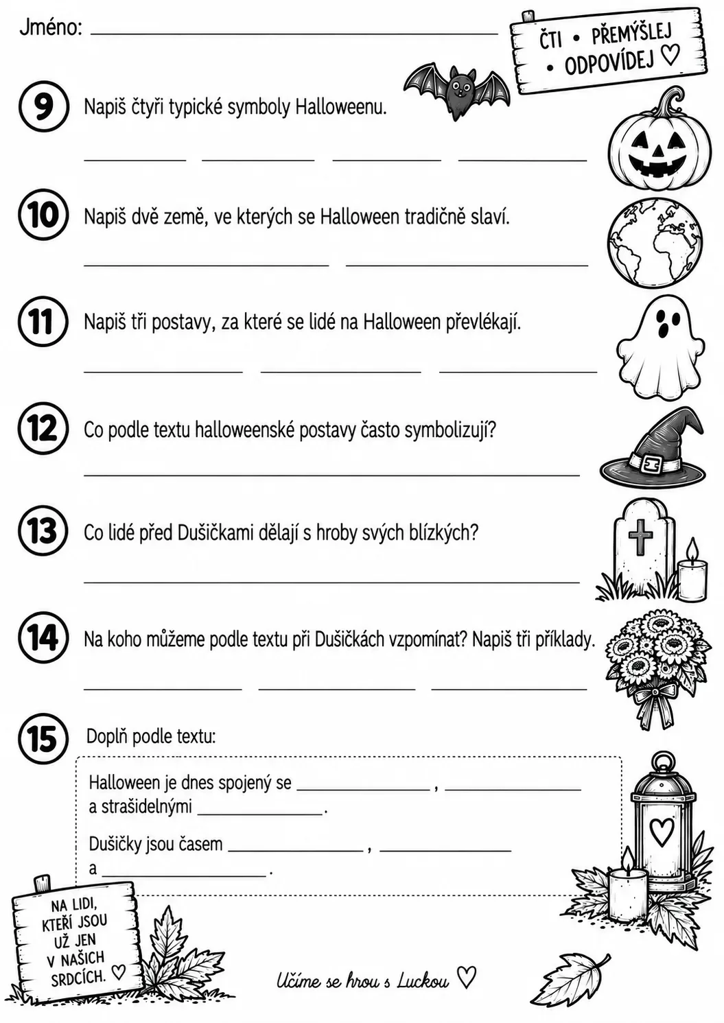 Halloween a Dušičky – běhačka s porozuměním – náhled 7