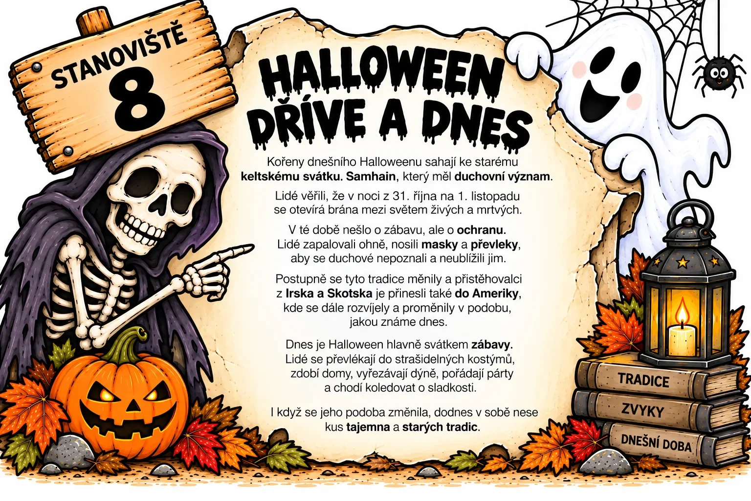Halloween a Dušičky – běhačka s porozuměním – náhled 5