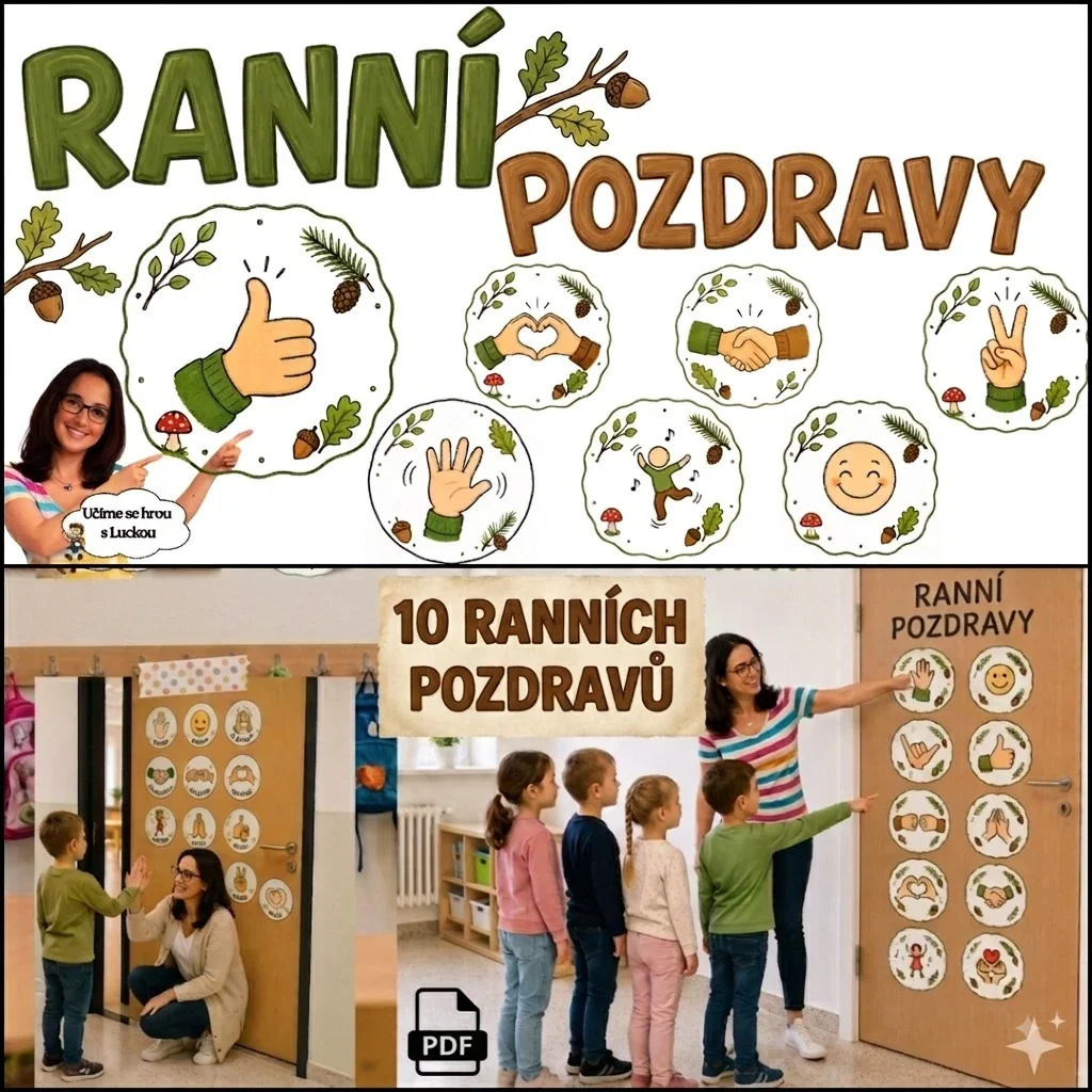 Ranní pozdravy v lesním stylu