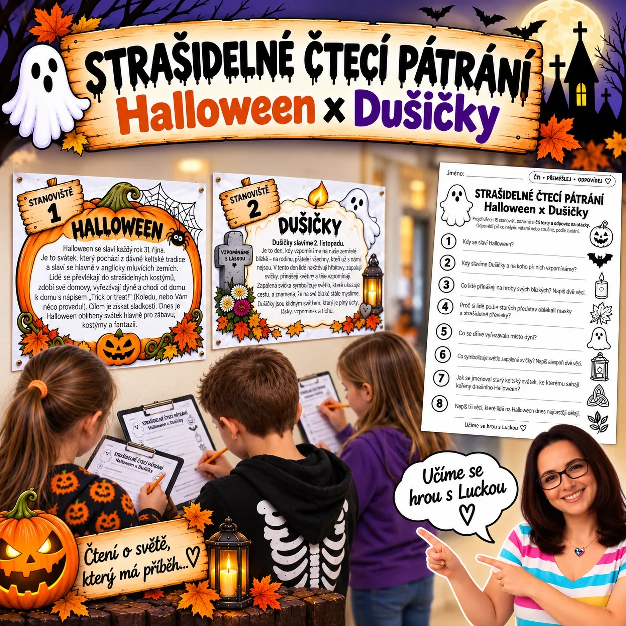 Halloween a Dušičky – běhačka s porozuměním