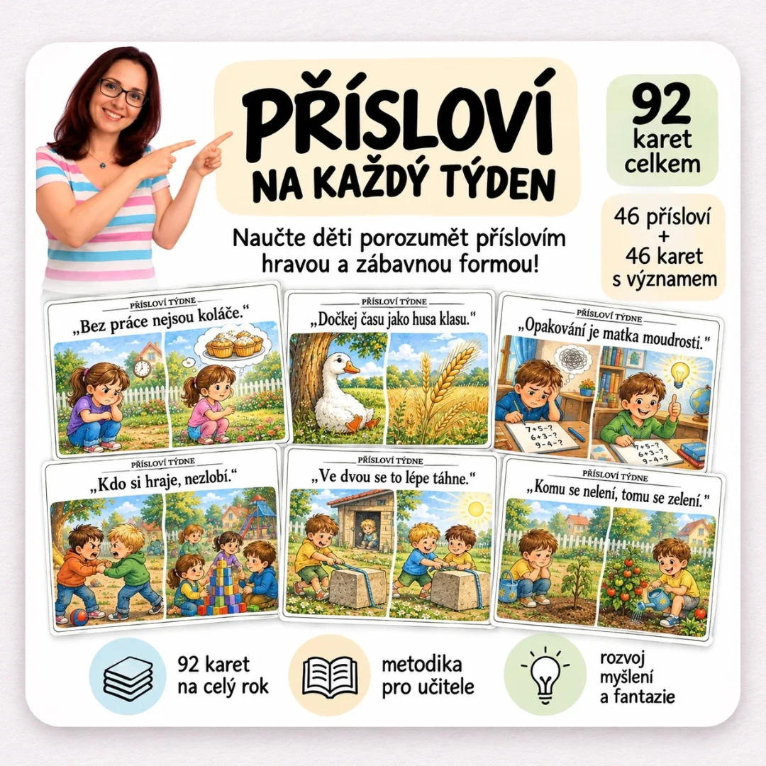 PŘÍSLOVÍ NA KAŽDÝ TÝDEN