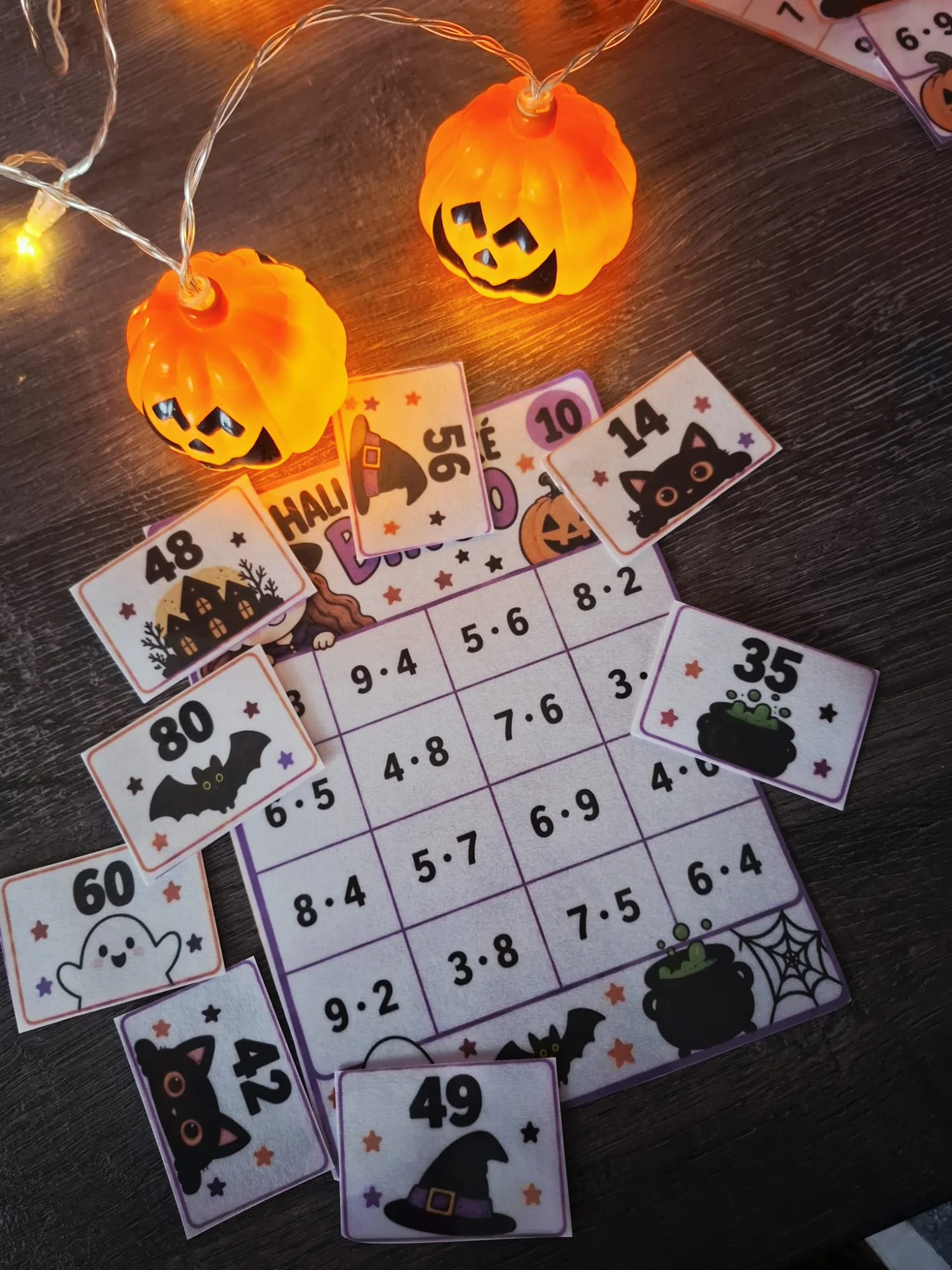 BINGO HALLOWEEN - násobilka 1-10 – náhled 5