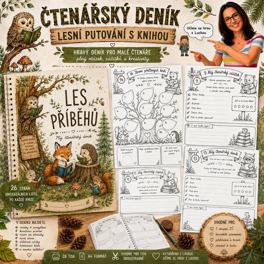 ČTENÁŘSKÝ DENÍK - TÉMA LES
