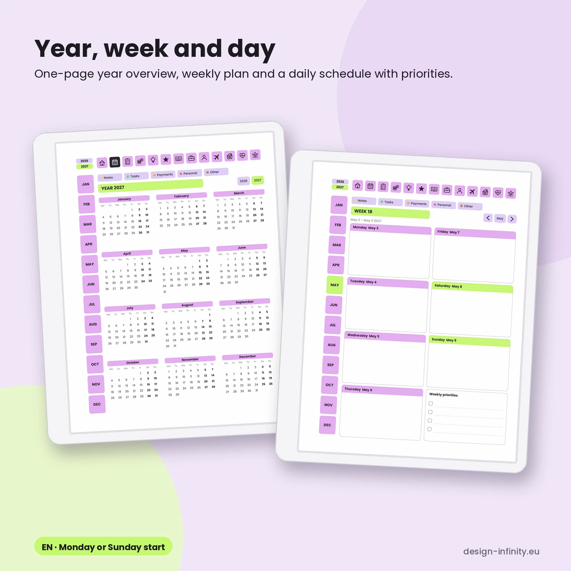 My Planner 2026/2027 – Hyperlinked Digital Planner for reMarkable – image 5