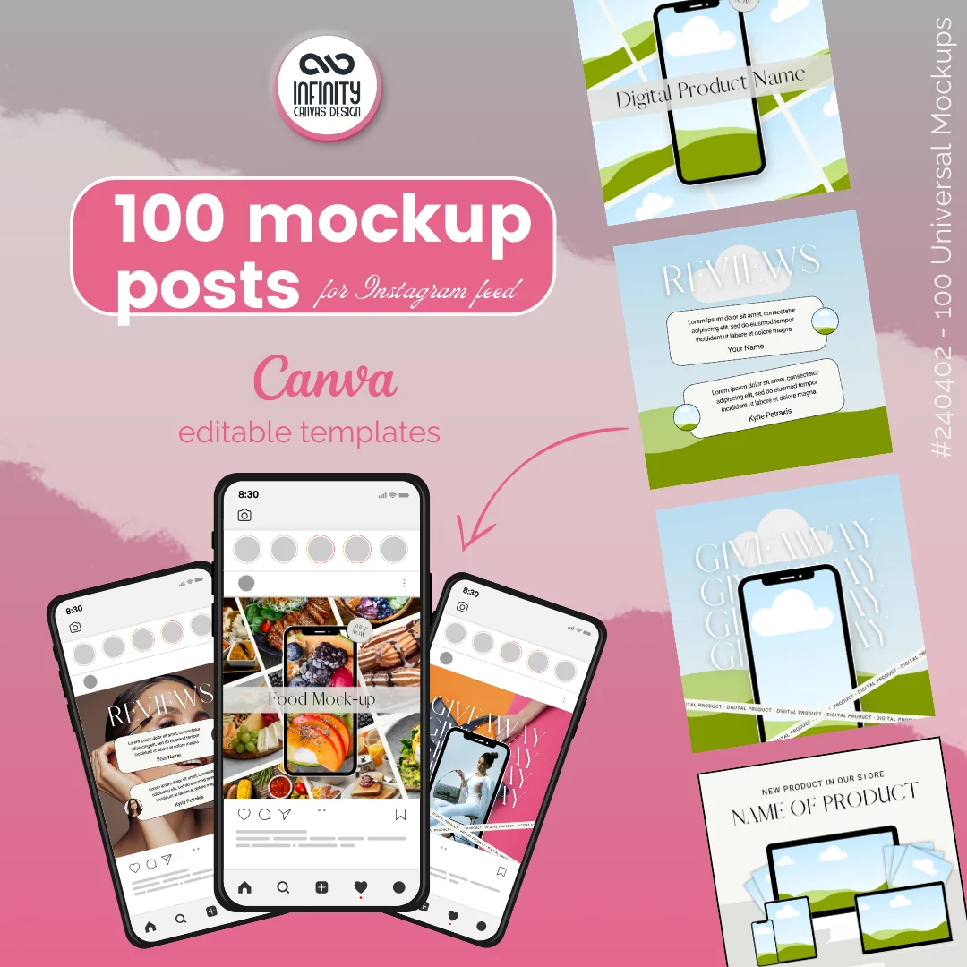 100 univerzálních Canva šablon pro Instagram a sociální sítě