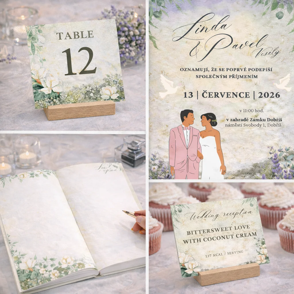 Essential Wedding print set - editovatelná šablona - obrázek 4