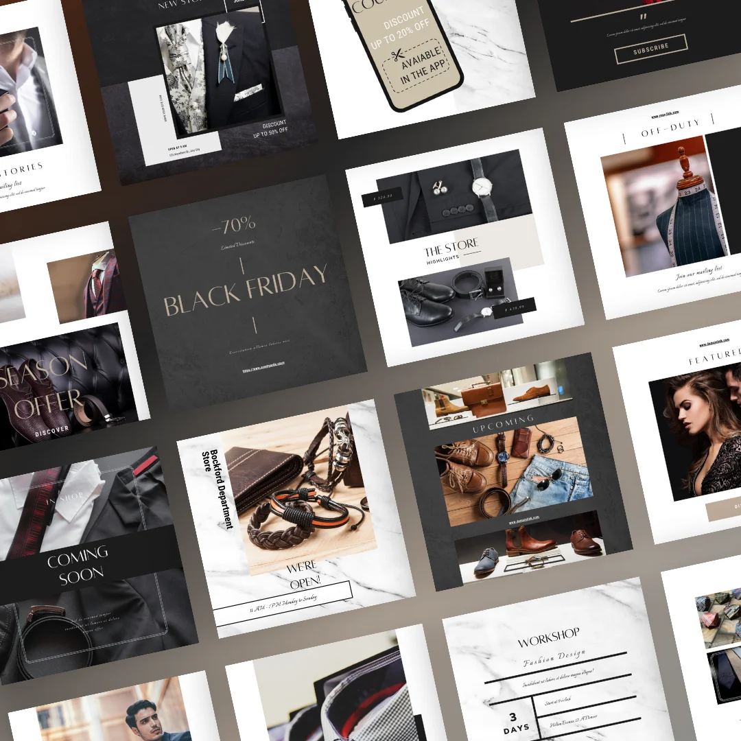 60 Luxury clothing store Instagram posts - obrázek 2