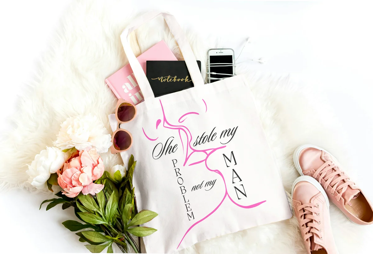 She Stole My Problem, Not My Man – digitální design pro potisk - obrázek 4