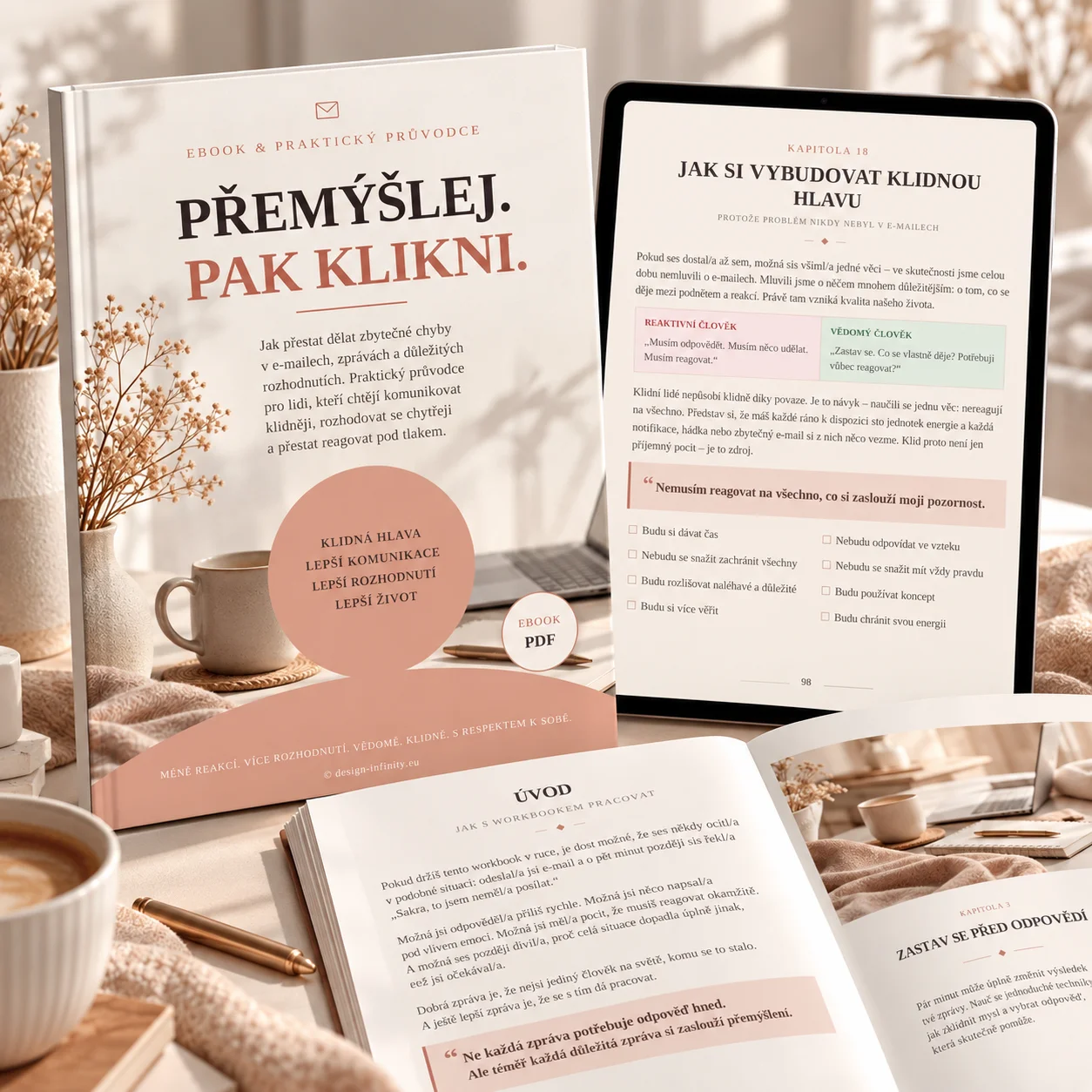 Přemýšlej. Pak klikni. – Praktický workbook pro klidnější komunikaci