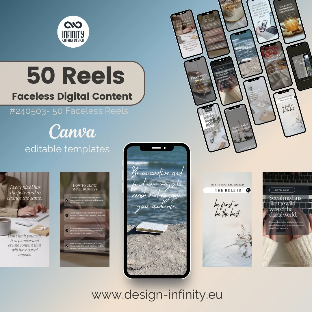 50 Faceless Reels Digital Content