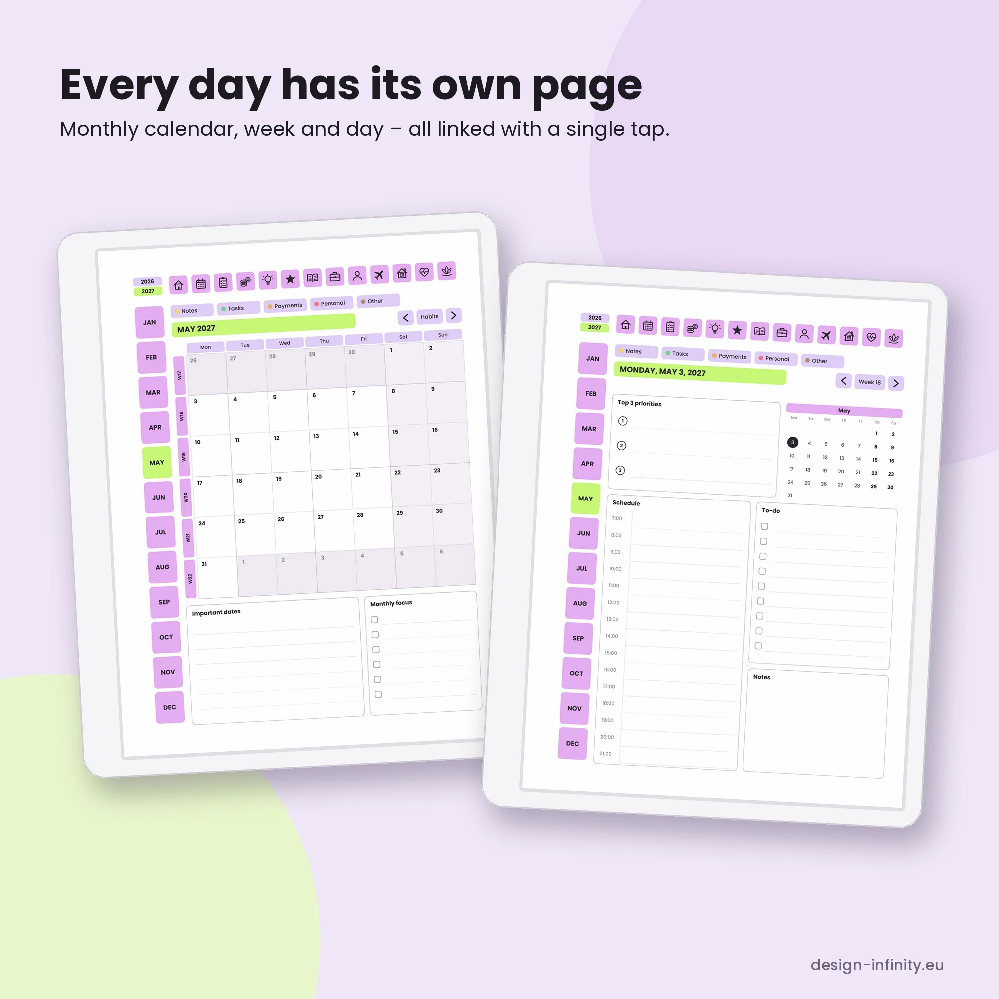 My Planner 2026/2027 – Hyperlinked Digital Planner for reMarkable – image 3