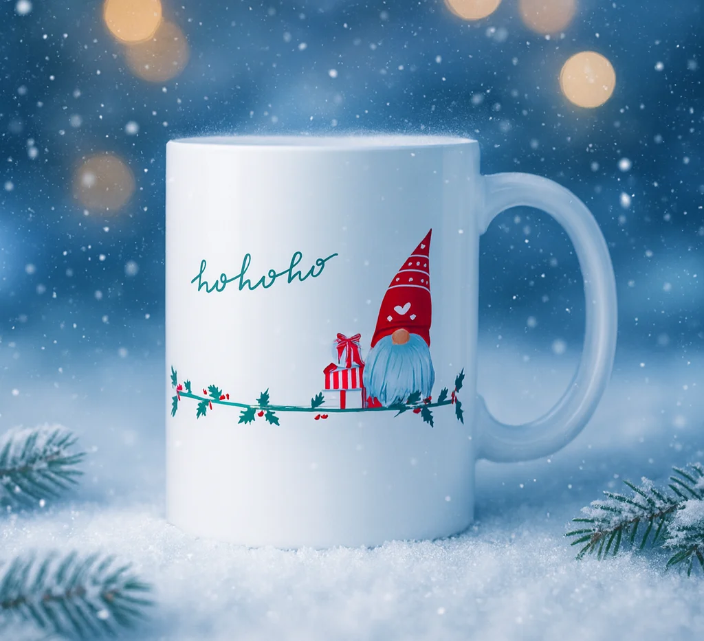 Print Design Xmas line hohoho trpaslík (vánoční tématika) - obrázek 2
